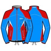 Куртка лыжная разминочная KV+ Lahti (синий/красный)