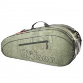 Чехол-сумка Wilson Team на 6 ракеток (зеленый)