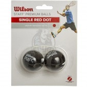 Мяч любительский для сквоша Wilson Staff Squash 1 Red (2 мяча в упаковке)