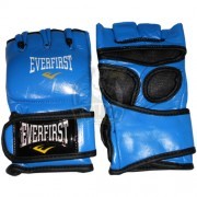 Перчатки для смешанных единоборств Everfirst кожа (синий)
