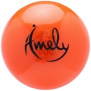 Мяч для художественной гимнастики Amely 190 мм (оранжевый)