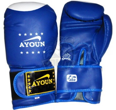 Перчатки для кикбоксинга Ayoun ПВХ (синий)