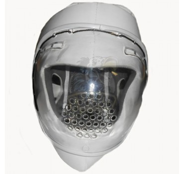 Шлем для единоборств с защитной маской Ayoun ПУ (белый)