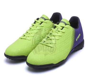 Бутсы многошиповые Atemi SBA-005 Turf (салатовый/фиолетовый)